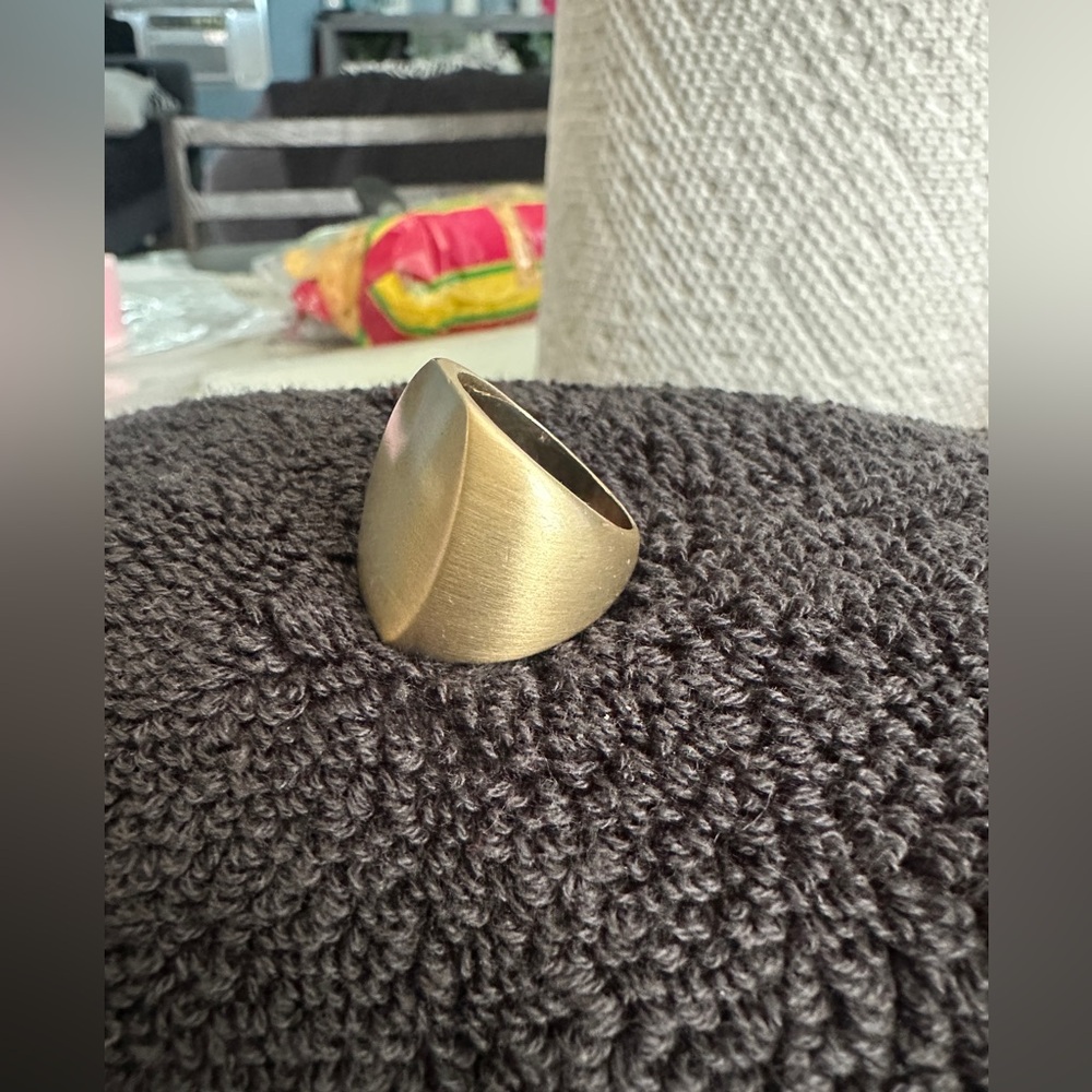 Gold Statement Ring - image 2